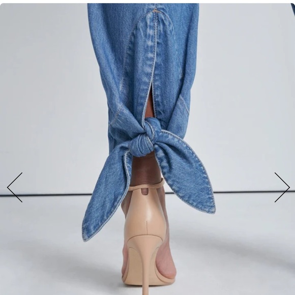 NWT 7 For All ManKind Tapered Ankle Tie Jeans Size 27 - Picture 3 of 8